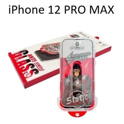 Gorilla prémium edzett üvegfólia telepítőkerettel iPhone 12 PRO MAX